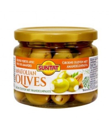 Olives vertes aux amandes...