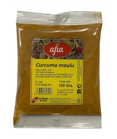AFIA Curcuma Moulu 100Gr