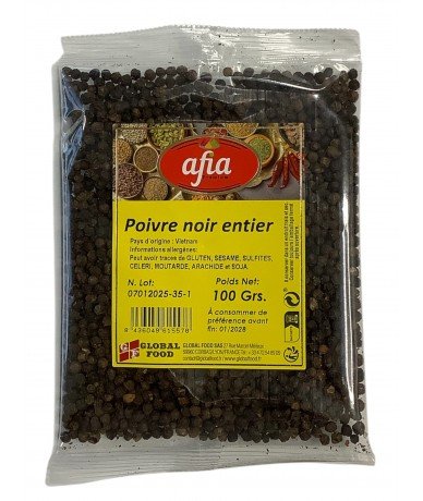 AFIA Poivre Noir Entier 100Gr