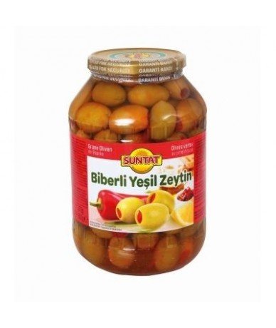 Olives vertes au poivre 1470g