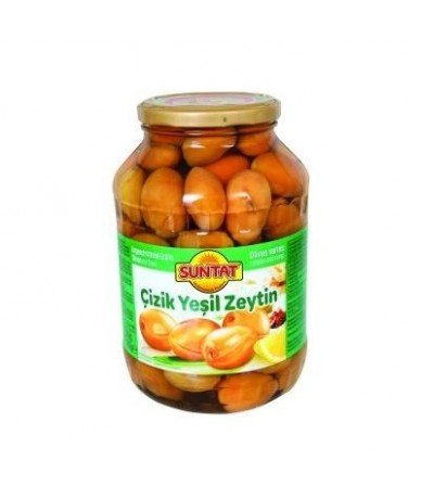 Olives grattées en boîte de...