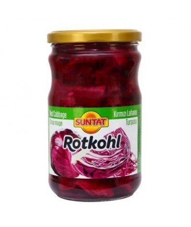 Cornichons de chou rouge...